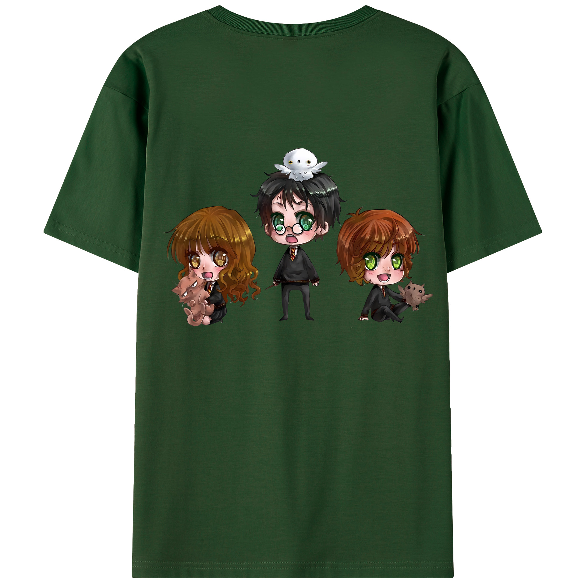 （画像用） Harry Potter ハリー・ポッターシリーズ 綿100％半袖Tシャツ（背面プリント）